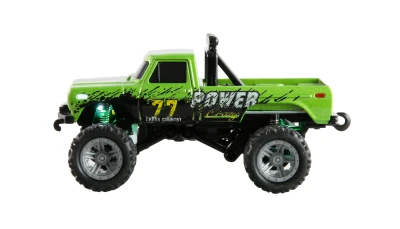 Amewi RC Monster Truck kovový 1:64 RTR LED Tempomat 2,4GHz zelený
