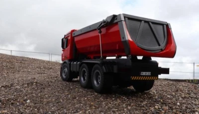 AMEWI Mercedes-Benz Arocs 1:14 červený RC sklápěč