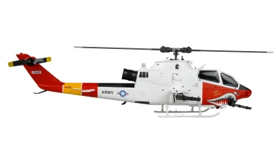 AMEWI Trade e.K. RC vrtulník Bell AH-1 Arctic Cobra 6ti kanálový 3D/6G RTF sada 1:34 se střídavými motory