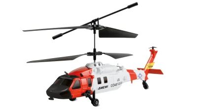 AMEWI Trade e.K. RC vrtulník pobřežní stráže UH-60 CX Black Hawk koaxiální, 3 kanály, RTF