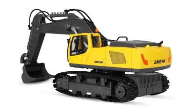 AMEWI Trade e.K. Sada 2 v 1 RC pásový bagr a RC sklápěč 1:18 RTR kovová lžíce LED osvětlení