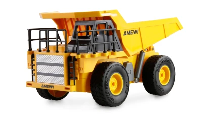AMEWI Trade e.K. Sada 2 v 1 RC sklápěč dumper a RC pásový bagr, 9 kanálů, RTR v měřítku 1:24
