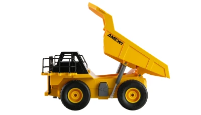 AMEWI Trade e.K. Sada 2 v 1 RC sklápěč dumper a RC pásový bagr, 9 kanálů, RTR v měřítku 1:24