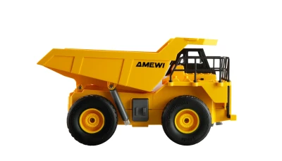 AMEWI Trade e.K. Sada 2 v 1 RC sklápěč dumper a RC pásový bagr, 9 kanálů, RTR v měřítku 1:24