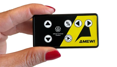 Amewi VW Brouk 1300 červený kovový model auta s dálkovým ovládáním a LED světly 1:64 RTR