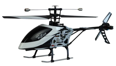 BUZZARD V2 jednorotorový vrtulník se stabilizací, 4ch, RTF, 2,4 GHz, bílý + sleva 300,- na příslušenství