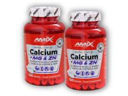 Amix 2x Calcium + Magnesium + Zinek 100tablet