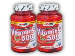 Amix 2x Vitamin C 500mg + Rose Hips 125 kapslí