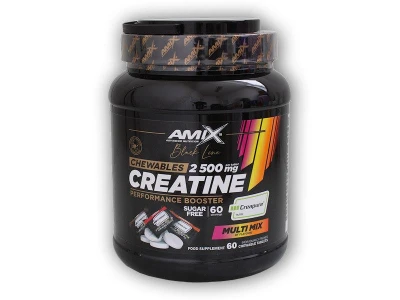 Amix Black Line Creatine Creapure 2500mg 60 Chewable Tabs Zero Sugar Amix Black Line Creatine Creapure 2500mg 60 Chewable Tabs Zero Sugar