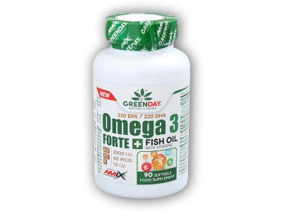 Amix GreenDay Omega3 Forte 330/220 + D3, K2, Vitamin E 90 Vcps