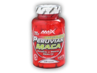 Amix Peruvian Maca 750mg 120 kapslí Amix Peruvian Maca 750mg 120 kapslí