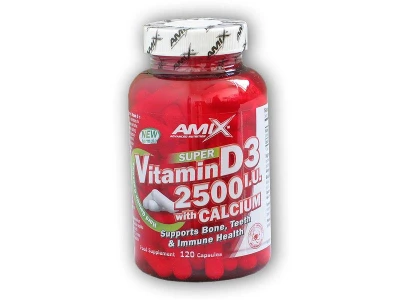 Amix Super Vitamin D3 2500I.U. with Calcium 120cps Amix Super Vitamin D3 2500I.U. with Calcium 120cps