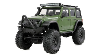 Amewi AMXRock Crosstrail zelený 4WD 1:16 RTR LED rampa Scale RC Crawler