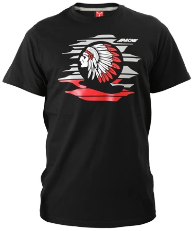 Apache Indián černé L triko