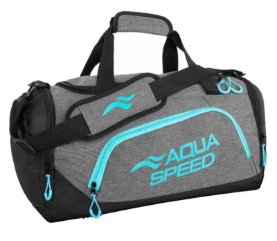 Aqua-Speed Duffle Bag L sportovní taška šedá-tyrkysová Aqua-Speed Duffle Bag L sportovní taška šedá-tyrkysová