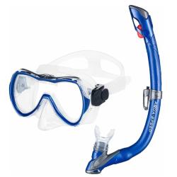 Aqua-Speed Enzo+Evo dětský potápěčský set modrá tm.