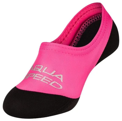 Aqua-Speed Neo dětské neoprenové ponožky růžová