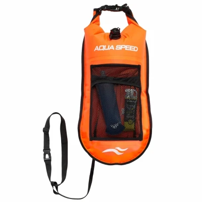 Aqua Speed Plavecká bojka OPEN WATER SWIM s kapsou 17l oranžová (VÝPRODEJ)