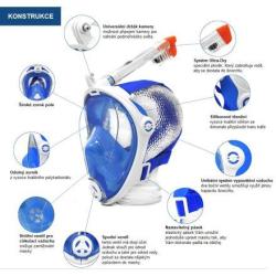 Aqua-Speed Spectra 2.0 KID potápačská maska tyrkysová IBA L (VÝPREDAJ)