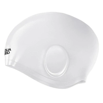 Aqua-Speed Volume Ear Cap koupací čepice bílá