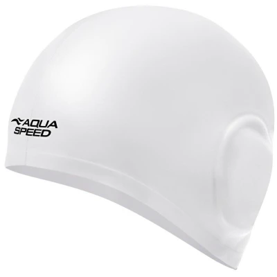 Aqua-Speed Volume Ear Cap koupací čepice bílá