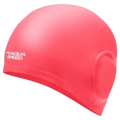 Aqua-Speed Volume Ear Cap koupací čepice lososová