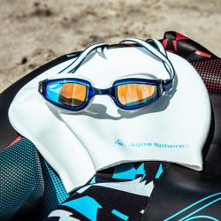 Aqua Sphere Plavecké brýle FASTLANE titan. zrcadlová skla modrá