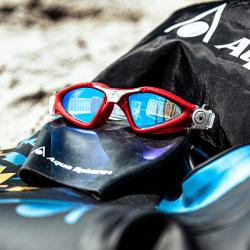 Aqua Sphere Plavecké okuliare KAYENNE SMALL titan. zrkadlové sklá modrá