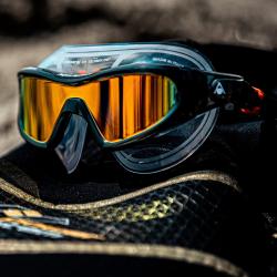 Aqua Sphere Plavecké brýle VISTA PRO titan. zrcadlová skla oranžová
