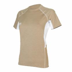 Aqualung Dámské lycrové triko Aqua Lung LOOSE FIT béžová/bílá