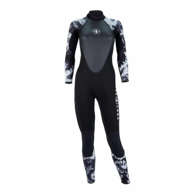Aqualung Dámský neoprenový oblek Aqua Lung HYDROFLEX FULL SUIT 3mm černá/bílá