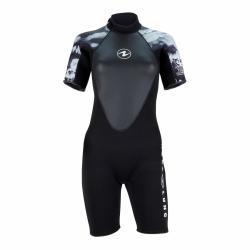 Aqualung Dámský neoprenový short Aqua Lung HYDROFLEX SHORTY 3 mm černá/bílá