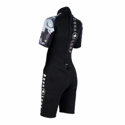 Aqualung Dámský neoprenový short Aqua Lung HYDROFLEX SHORTY 3 mm černá/bílá