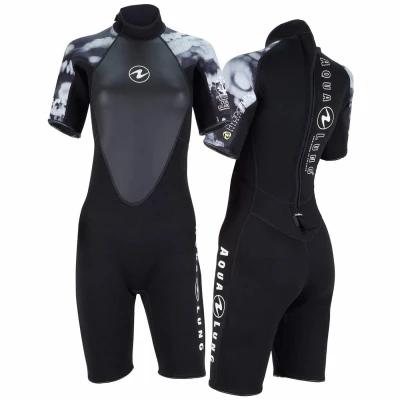 Aqualung Dámský neoprenový short Aqua Lung HYDROFLEX SHORTY 3 mm černá/bílá