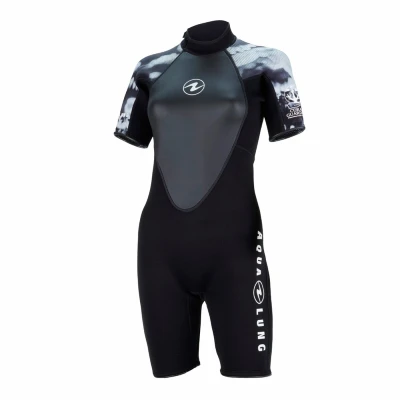 Aqualung Dámský neoprenový short Aqua Lung HYDROFLEX SHORTY 3 mm černá/bílá