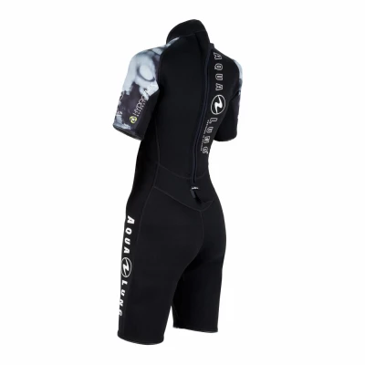 Aqualung Dámský neoprenový short Aqua Lung HYDROFLEX SHORTY 3 mm černá/bílá