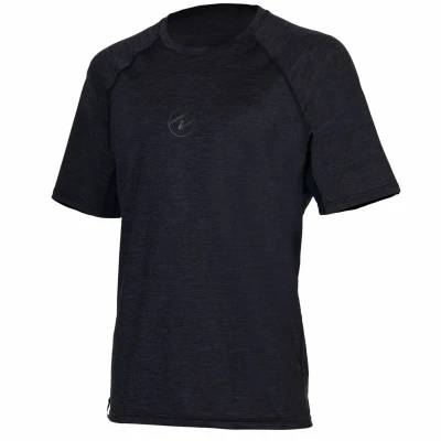 Aqualung Pánské lycrové triko Aqua Lung LOOSE FIT černá/šedá