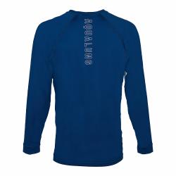 Aqualung Pánské lycrové triko Aqua Lung LOOSE FIT modrá/bílá dlouhý rukáv