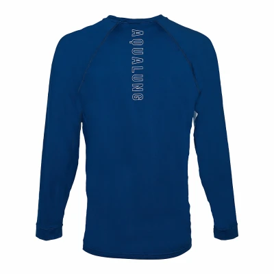 Aqualung Pánské lycrové triko Aqua Lung LOOSE FIT modrá/bílá dlouhý rukáv