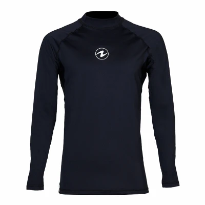 Aqualung Pánské lycrové triko Aqua Lung SLIM FIT černá, dlouhý rukáv
