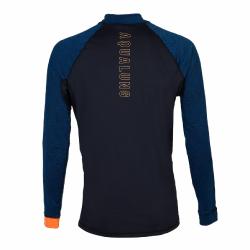 Aqualung Pánské lycrové triko SLIM FIT černá/modrá, dlouhý rukáv