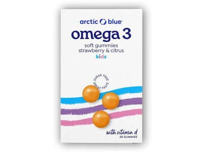 Arctic blue Kids Omega 3 30 gummies (250mg DHA, 70mg EPA Vitamin D 200IU)