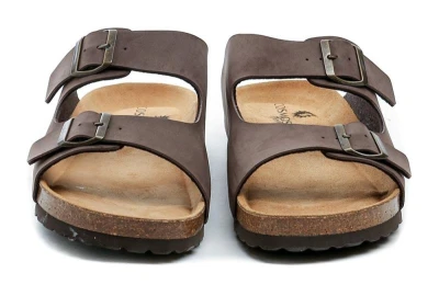 Arno COSMOS Comfort 8110-704 hnědé pánské nadměrné nazouváky