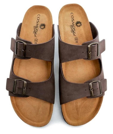 Arno COSMOS Comfort 8110-704 hnědé pánské nadměrné nazouváky