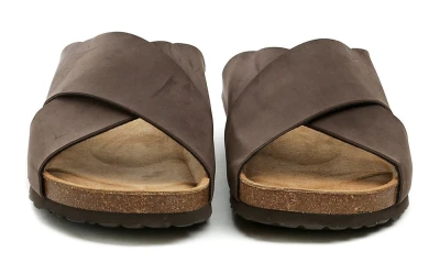 Arno COSMOS Comfort 8110-704a hnědé pánské nadměrné nazouváky