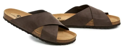 Arno COSMOS Comfort 8110-704a hnědé pánské nadměrné nazouváky