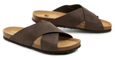Arno COSMOS Comfort 8110-704a hnědé pánské nadměrné nazouváky