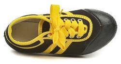 ARNO K04 čierne gumotextilné detské kopačky