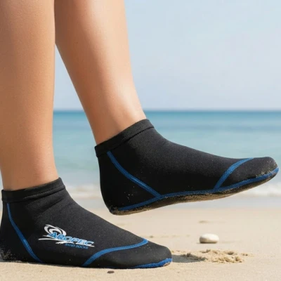 Aropec BEACH černé 1,5 mm neoprenové ponožky