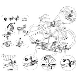 Aroso nosič na tažné zařízení na 2 kola / elektrokola Elde 2 sklopný